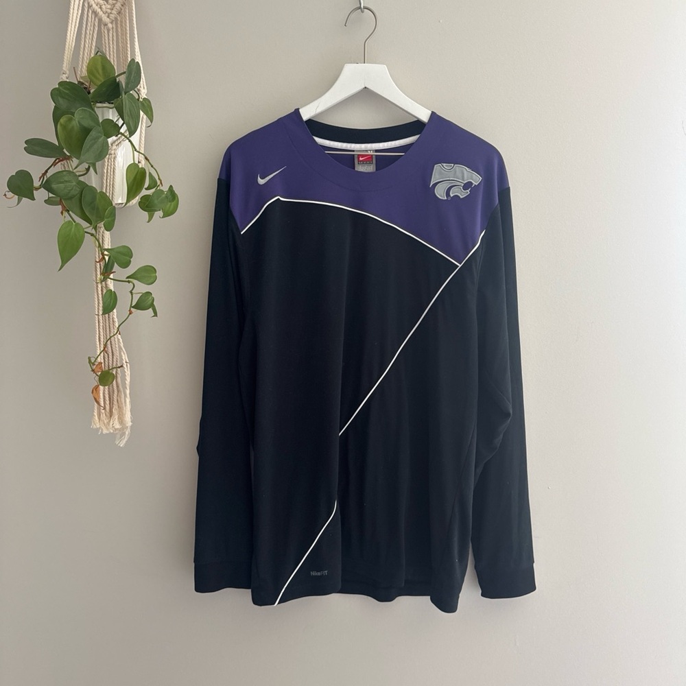 Nike K-State Black and Purple Long Sleeve